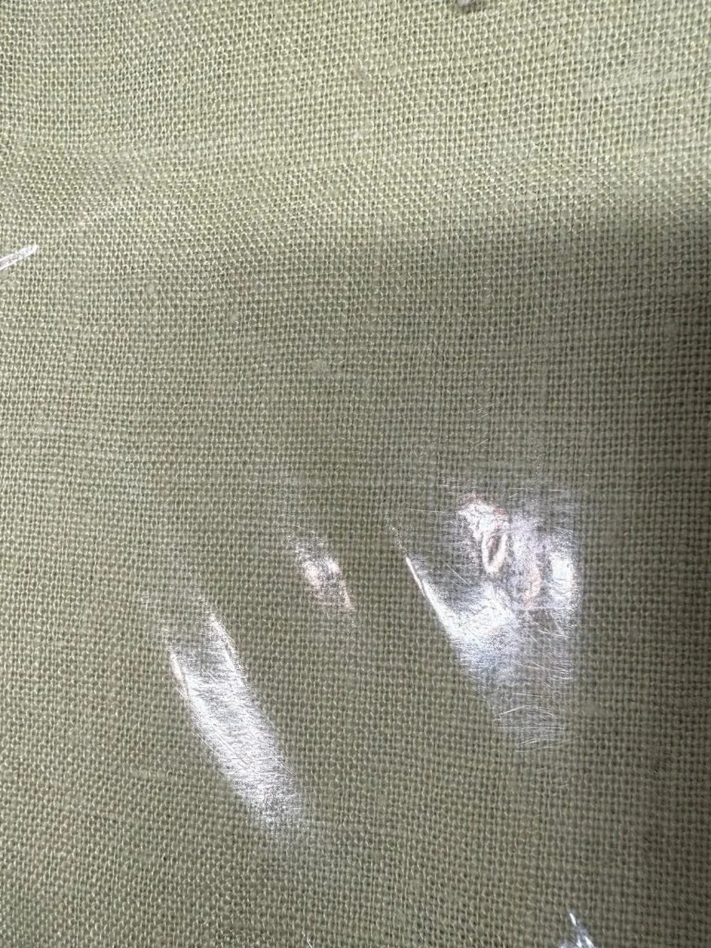 Sferra Festival Rectangle Tablecloth 66x140 Kiwi Linen Hemstitch